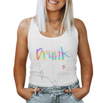 If I'm Drunk It's My Bestie's Fault Summer Bestie Tie Dye Women Tank Top - Thegiftio UK