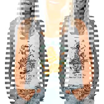 Island Lounge Retro Tropical Tiki Bar Travel Music Girl Women Tank Top | Seseable UK