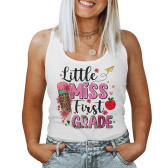 Little Miss First Grade Back To School 1St Grade Girl Women Tank Top - Thegiftio UK
