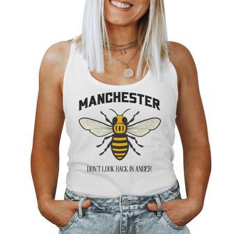 Manchester Worker Bee Don't Look Back In Anger Women Tank Top - Monsterry
