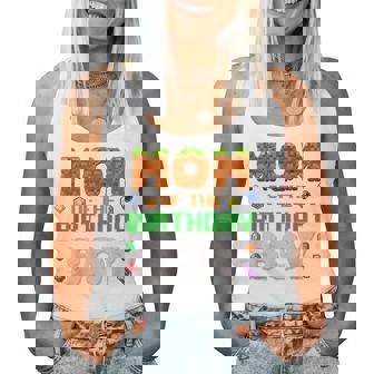 Mom Of The Birthday Boy Video Gamer Pixel Number Women Tank Top | Seseable UK