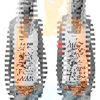 N Horse Girl Just A Girl Who Loves Horses Quote Women Tank Top - Thegiftio