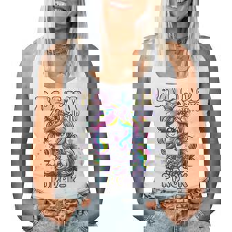 Pre-K Back To School First Day Girl Preschool Rollin Unicorn Women Tank Top | Seseable UK