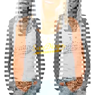 San Diego Retro Vintage Text San Diego Women Tank Top | Seseable UK
