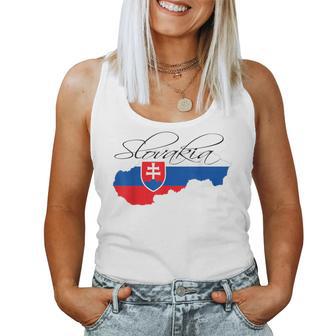 Slovakia Slovak Maps Slovakia Flag For Women Tank Top Frauen - Seseable