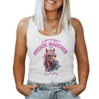 So Sieht Ein Cool Horse Girl So Sieht Ein Cool Horse Girl Tank Top Frauen - Seseable