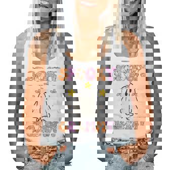 Spooky Grammy Halloween Grandma Groovy Women Tank Top - Thegiftio