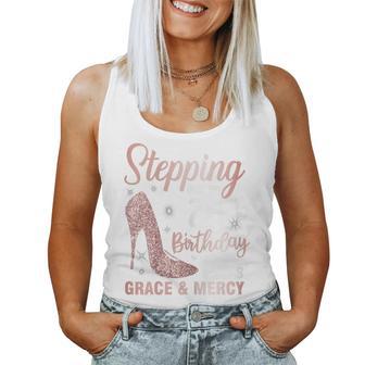 Stepping Into My 75Th Birthday 75 Year Old Bday Women Tank Top - Thegiftio UK