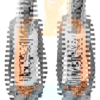 Tarot Card The Coffee Snob Coffee Jitters Fortune Teller Women Tank Top - Monsterry