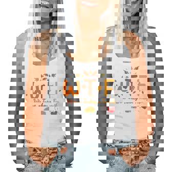 Turkey Day Wtf Wine Turkey Family Thanksgiving Day Women Women Tank Top - Monsterry