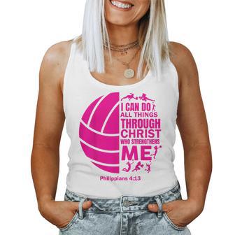 Volleyball For N Girls Christian Christ Women Tank Top - Thegiftio UK