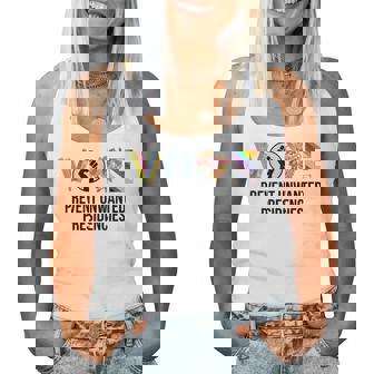 Voting Prevents Unwanted Presidencies Floral Us Flag Women Tank Top - Monsterry