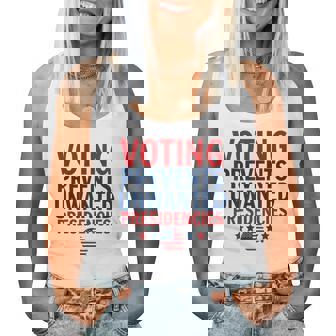 Voting Prevents Unwanted Presidencies Women Women Tank Top - Monsterry