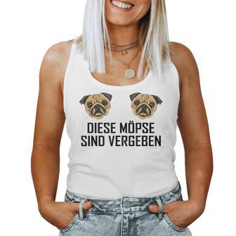 Women's Dieses Möpse Sindergeben Saying Relationship Tank Top Frauen - Geschenkecke