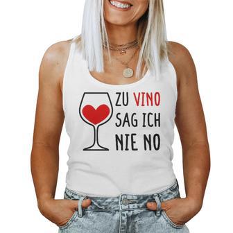 Women's Zuino Sag Ich Nie No Weindrinkerin Winzerine Wine Festival Wine Tank Top Frauen - Geschenkecke