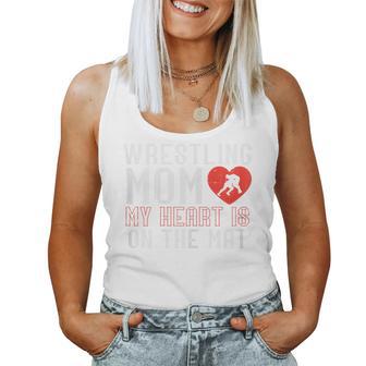 Wrestling Mom In The Mat Wrestler Mama Mommy Wrestle Women Women Tank Top | Seseable UK