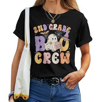 2Nd Grade Boo Crew Second Grade Halloween Costume Teacher Women T-shirt - Thegiftio UK