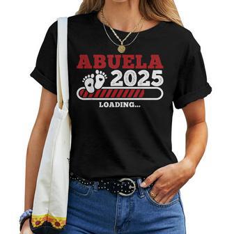 Abuela Española Cargando 2025 Abuela 2025 Cargando Abuela Camiseta de mujer - Regaloses