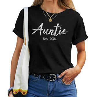 Auntie To Be 2024 Auntie Est 2024 New Aunt T-shirt Frauen - Geschenkecke