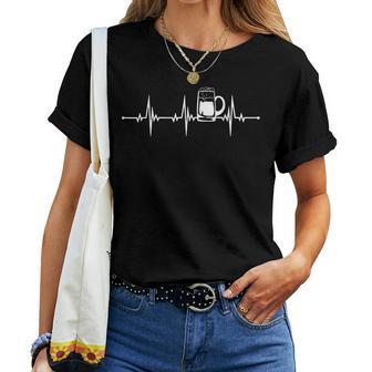 Beer Heartbeat Pulse Heartbeat Beer T-shirt Frauen - Geschenkecke