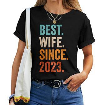 Best Wife Since 2023 1 Hochzeitstag 1 Jahr T-shirt Frauen - Geschenkecke