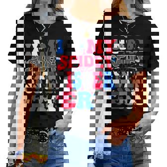 Big Sisters Kid Toddler Girls Groovy In My Spidey Sister Era Women T-shirt | Seseable UK