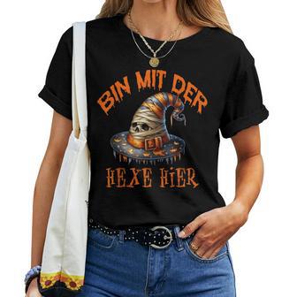 Bin Mit Der Hexe Hier Mama Witch Hat T-shirt Frauen - Geschenkecke