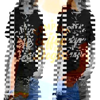 Camping Coffee And Dogs Outdoor Adventure Puppy Lover Women T-shirt - Monsterry