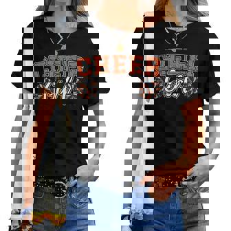 Cheer Girl Cheerleader Cheerleading Practice Orange Women T-shirt - Thegiftio