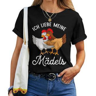 Chicken Ich Liebe Meine Mädels T-shirt Frauen - Geschenkecke