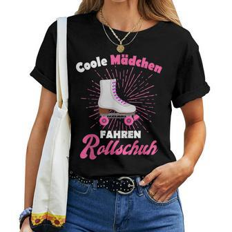 Cool Girls' Driving Roller Skates Roller Girl T-shirt Frauen - Seseable