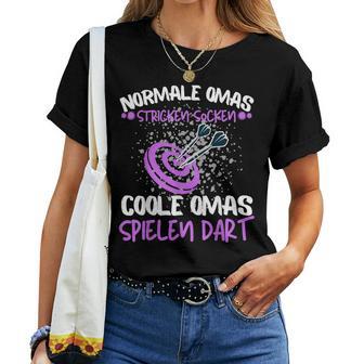 Cool Omas Spielen Dart Darts For Grandma T-shirt Frauen - Geschenkecke