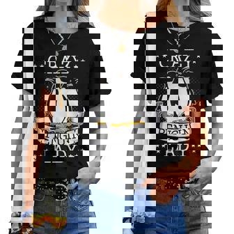Crazy Penguin Lady Adelie Penguin Lovers Women Camiseta de mujer - Regaloses