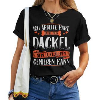 Dachshund Women's Dachshund Mum Teckel T-shirt Frauen - Geschenkecke