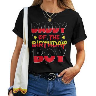 Dad And Mom Daddy Of The Birthday Boy Family Party Decor Women T-shirt | Seseable UK