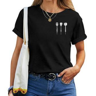 Darts Motif Women's Darts Darts Women T-shirt Frauen - Geschenkecke