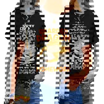 Désolé Mon Dragon Barbu A Mangé Mon Propriétaire D'animal T-shirt femme - Cadeauxyz