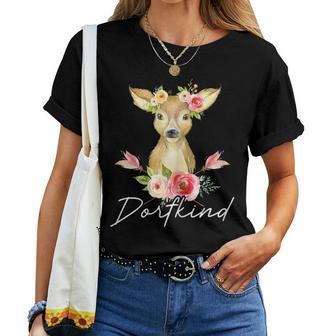 Dorfkind Women's Costume Girls Childrenillage Child T-shirt Frauen - Geschenkecke