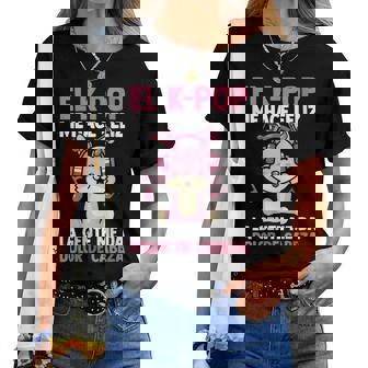 El K-Pop Me Hace Feliz Kpop Musik Cuello Camiseta de mujer - Regaloses