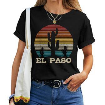 El Paso Texas Cactusintage Souvenir T-shirt Frauen - Geschenkecke