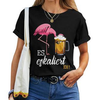 Es Escaliert Eh Flamingo Beer Disco Festival Party T-shirt Frauen - Geschenkecke