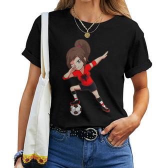 Football Fan Albania Albania Flag Girls T-shirt Frauen - Seseable