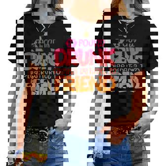If Found Drunk Please Return To Friend Matching Women T-shirt | Seseable UK