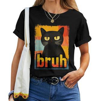 Cat Bruh For Ns Boys Girls Meme Graphic Women T-shirt - Thegiftio UK
