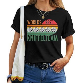 Retro Graphic For Teamintage Kniffel S T-shirt Frauen - Geschenkecke