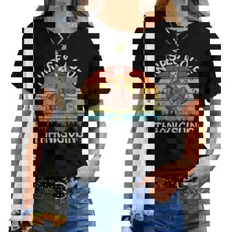 Thanksgiving Nurse Turkey Rn Lvn Feast Day Outfit Women T-shirt - Monsterry