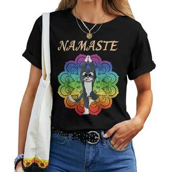 Yoga Catrikshasana Mandala Namaste T-shirt Frauen - Geschenkecke