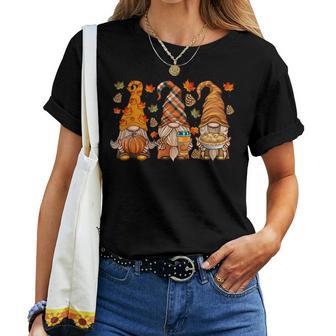 Gnomes Pumpkin Spice Coffee Latte Fall Autumn Thanksgiving Women T-shirt - Thegiftio UK