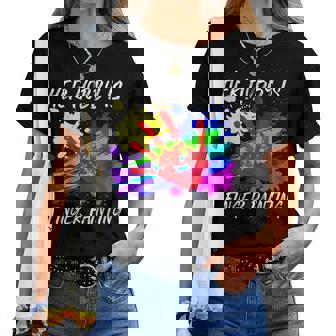 Her Hobby Is Finger Painting Paint Painter Artist Women T-shirt - Monsterry