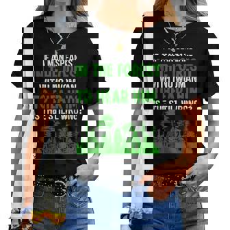 Homme Si Un Homme Parle Dans La Forêt Sans Pour L'entendre T-shirt femme - Cadeauxyz